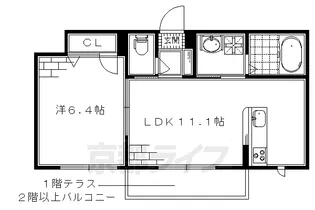 シャーメゾンリヴィエール【302号室】の間取り