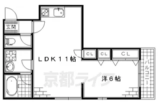 ゼラフシャン【205号室】の間取り