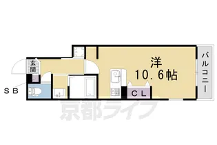 竹田駅東3【302号室】の間取り