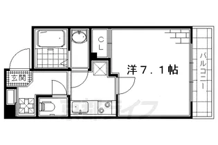 「Requie深草」【3階】の間取り
