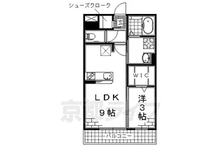 ルミエール京都【1階】の間取り