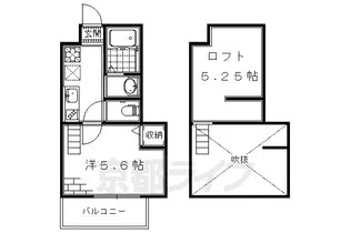 京都府京都市伏見区桃山井伊掃部東町【アパート】の間取り