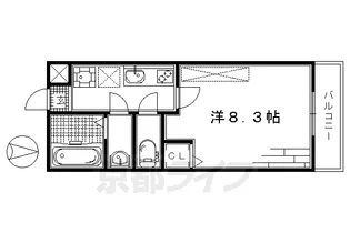 ロックブック中書島【2階】の間取り