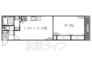 エスポワール京都南【1階】の間取り