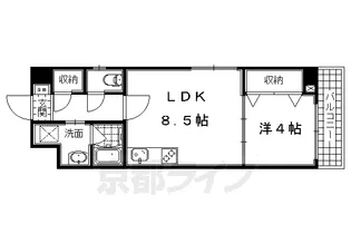 リビエール桃陵【301号室】の間取り