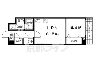 リビエール桃陵【302号室】の間取り