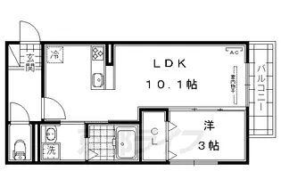 カーサ京町【2階】の間取り