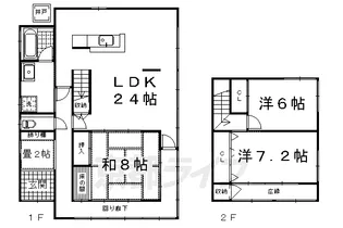 京都府京都市伏見区桃山筑前台町【一戸建】の間取り