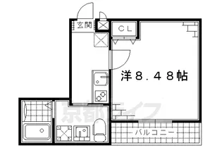 ASフラッティ竹田【303号室】の間取り