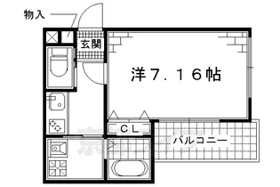 KING CRAFT FUKAKUSA【3階】の間取り