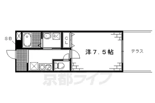 STUDIO 1003【1階】の間取り