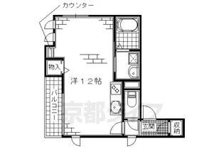 シャーメゾン深草【303号室】の間取り