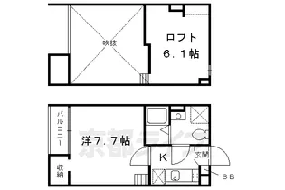 ルミエール淀【2階】の間取り