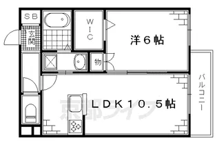 エンゼルメゾン本丸【201号室】の間取り