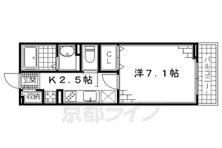 メゾン皐月【2階】の間取り