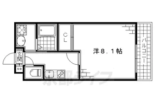 サクシード伏見京町【3階】の間取り