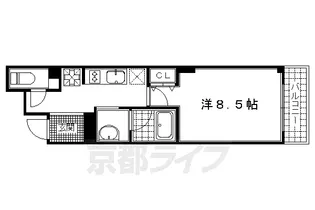 CULTI京都伏見【1階】の間取り