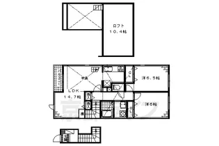ブルグランジェ伏見稲荷【2階】の間取り
