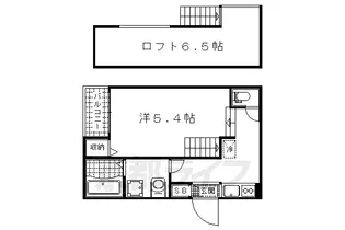 「NEXSTAGE深草坊町」【2階】の間取り