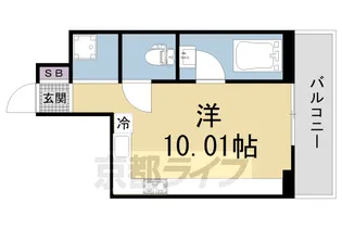 1Rの間取り画像