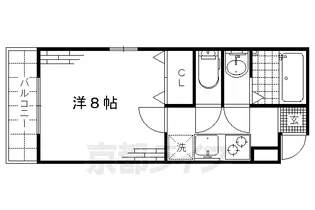 アクシアコート伏見【501号室】の間取り
