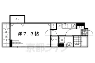 ハルフクイ 観月【2階】の間取り