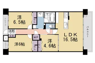 プレサンスレジェンド六地蔵【622号室】の間取り