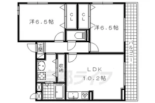 エリシオン・レジデンスⅢ【2階】の間取り