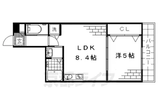 プリエ深草【4階】の間取り