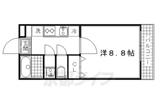 京都府京都市伏見区深草寺内町【マンション】の間取り