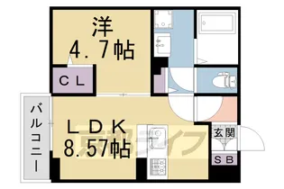 La Maison Isa【103号室】の間取り