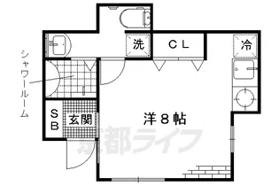 京都府京都市伏見区深草大亀谷八島町【一戸建】の間取り