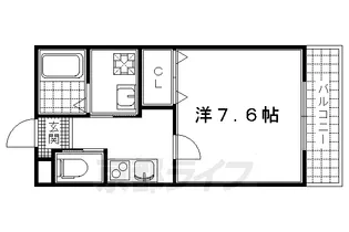 SALA墨染【101号室】の間取り