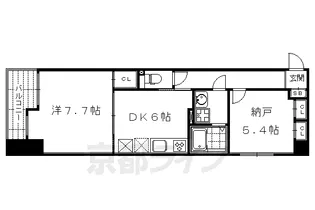 CALM押小路通【303号室】の間取り