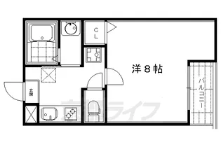 アークリード東山三条【3階】の間取り