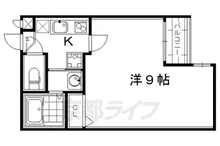 CIELO四条堀川【402号室】の間取り