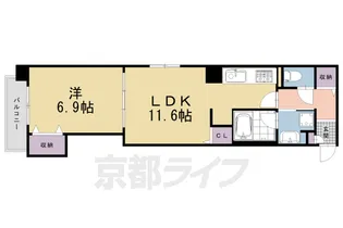 イール御池【405号室】の間取り