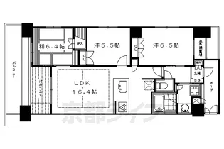 京都府京都市中京区裏寺町通六角下る裏寺町【マンション】の間取り