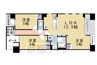 京都府京都市中京区裏寺町通六角下る裏寺町【マンション】の間取り
