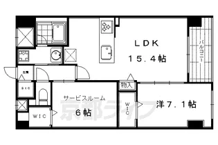 京まちなか湖月【207号室】の間取り