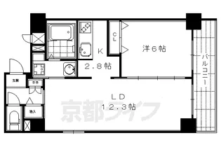 サンクチュアリ二条城2【7階】の間取り