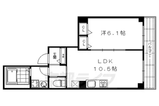 タカロク エデン【5階】の間取り