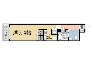 京都府京都市下京区本燈籠町【マンション】の間取り