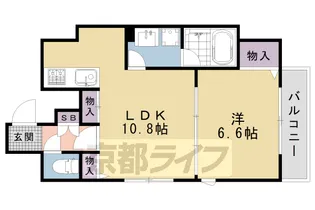 京都府京都市中京区最上町【マンション】の間取り