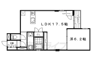 京都府京都市中京区橘町【マンション】の間取り