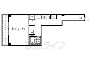 カーサ醒ヶ井【203号室】の間取り
