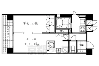 京都府京都市下京区下鱗形町【マンション】の間取り
