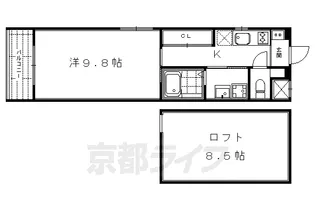 京都府京都市下京区醒ケ井通綾小路下る要法寺町【マンション】の間取り