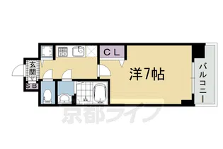 プレサンス京都天使突抜奏【4階】の間取り