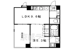 リーガル京都四条烏丸2【1階】の間取り